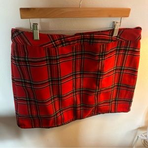 No Boundaries Tartan Skirt Red size XXL 12 Women